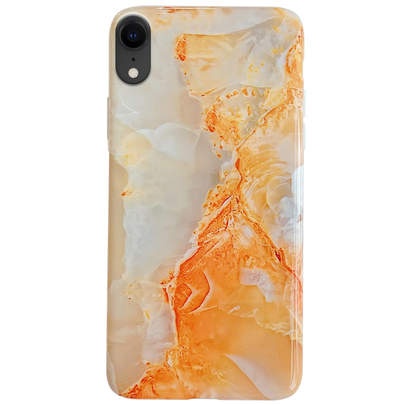 

TPU чехол Мрамор для Apple iPhone XR (6.1") Оранжевый (125168)