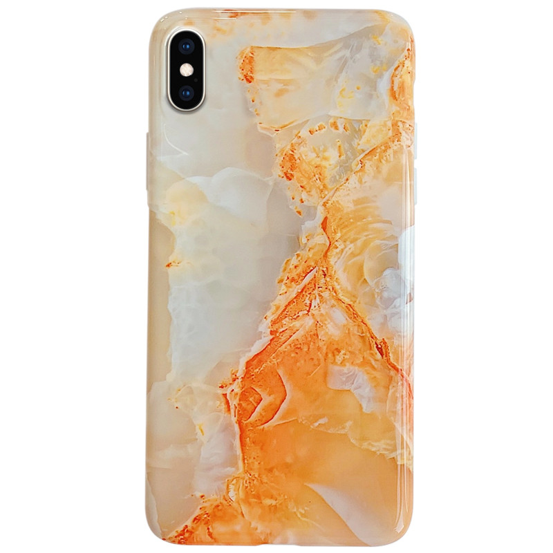

TPU чехол Мрамор для Apple iPhone XS Max (6.5") Оранжевый (125171)