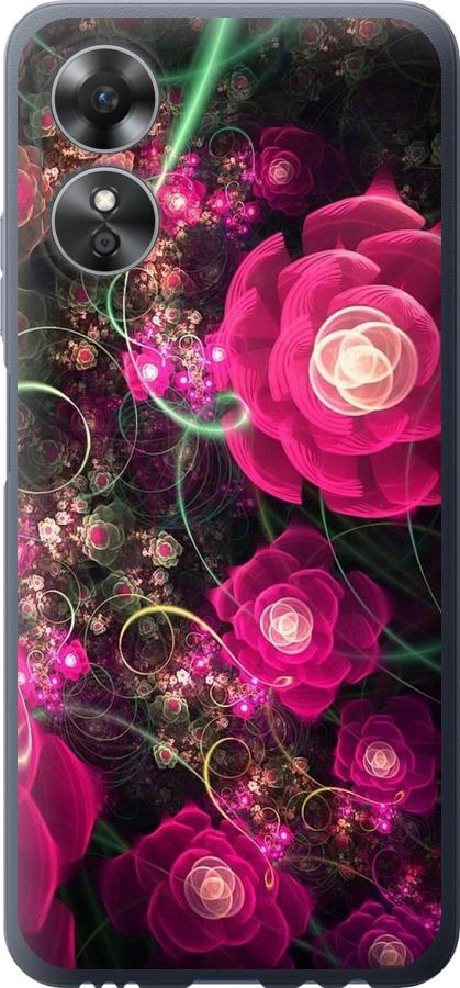 

Чохол на Oppo A17 Абстрактні квіти 3