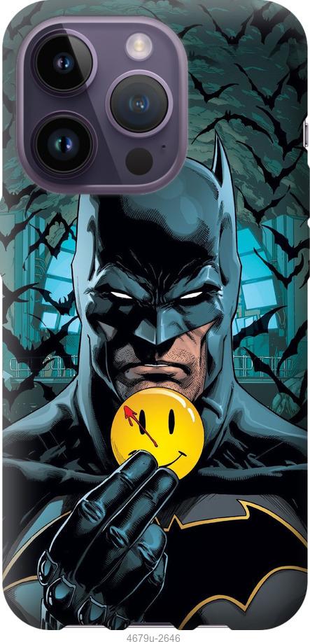 Чехол на iPhone 14 Pro Бэтмен 2