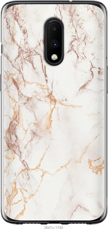 

Чехол на OnePlus 7 Белый мрамор