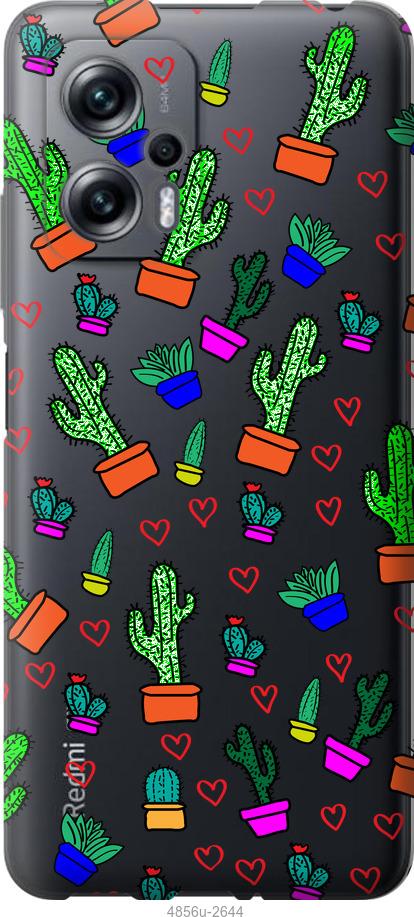 

Чохол на Xiaomi Redmi Note 11T Pro Кактуси 4