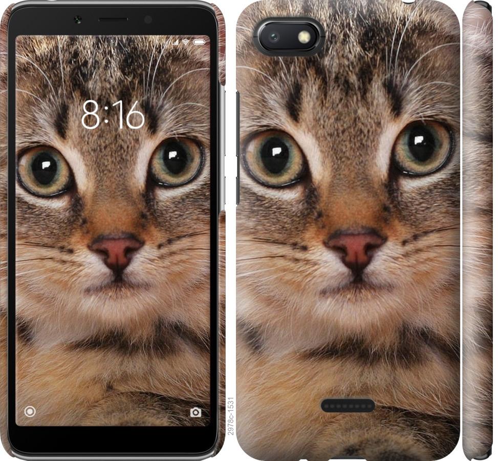 

Чехол на Xiaomi Redmi 6A Полосатый котик