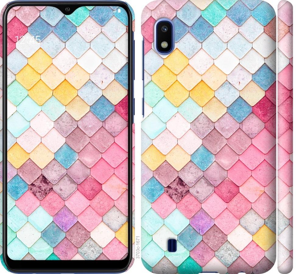 

Чехол на Samsung Galaxy A10 2019 A105F Красочная черепица