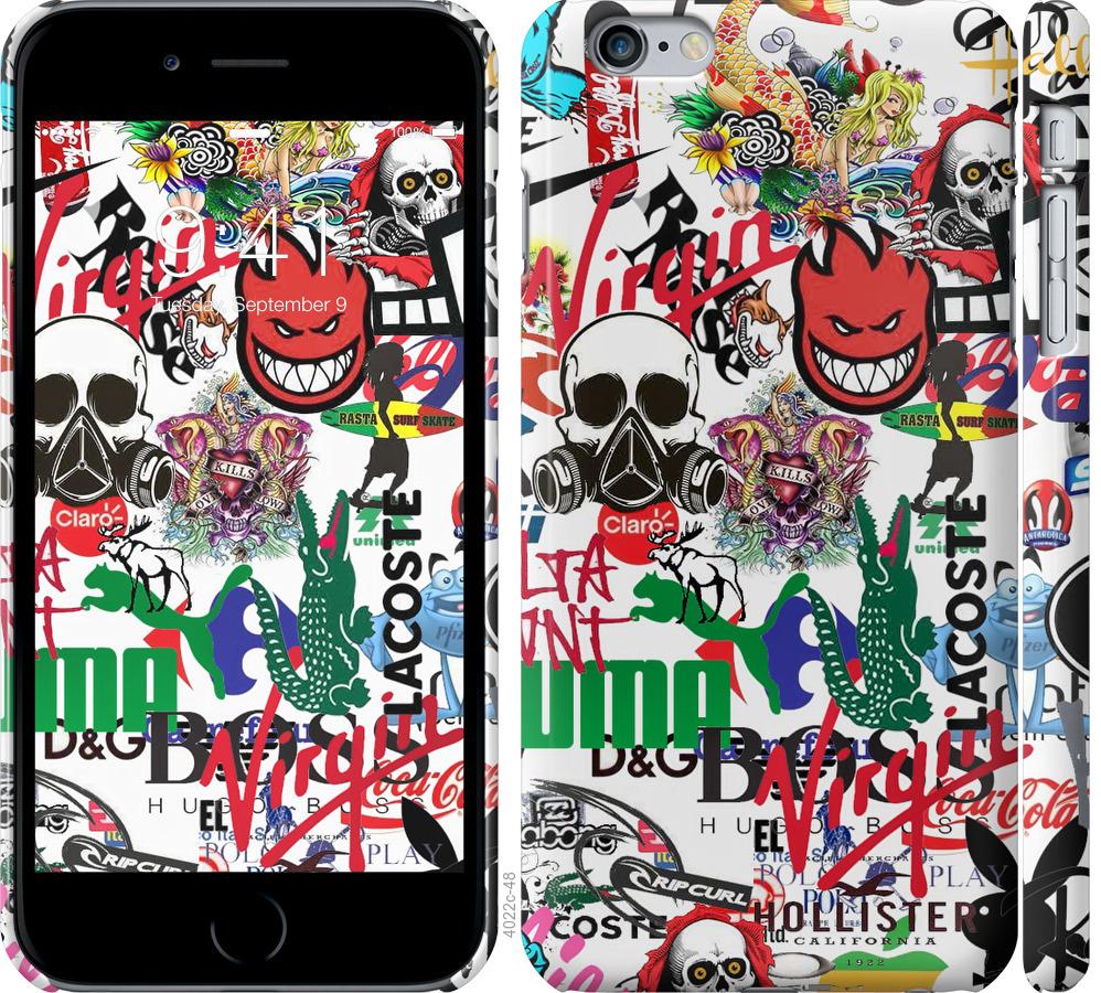 

Чохол на iPhone 6 Plus Many different logos