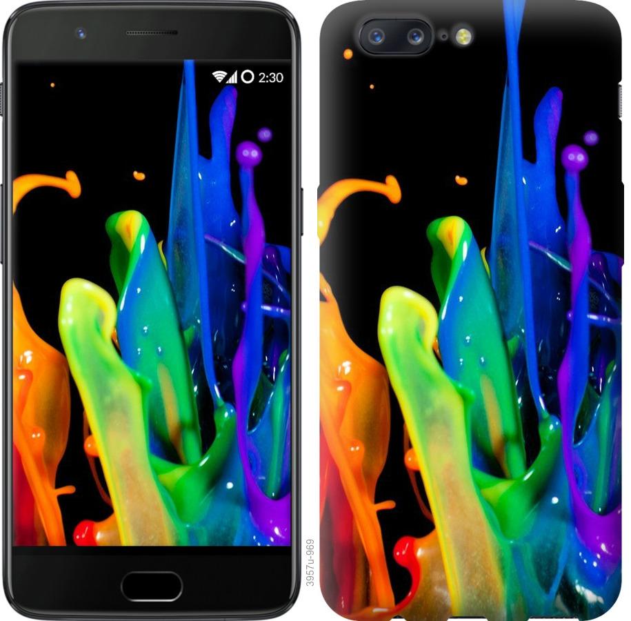 

Чохол на OnePlus 5 бризки фарби