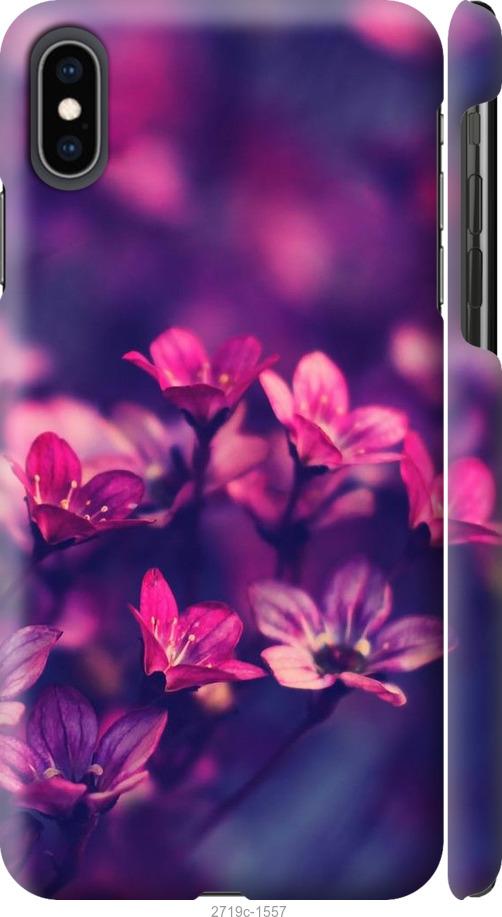 

Чехол на iPhone XS Max Пурпурные цветы