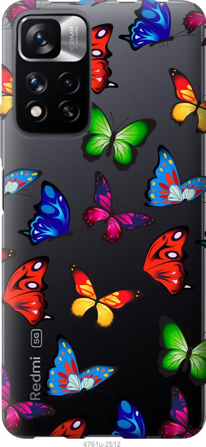 

Чехол на Xiaomi Redmi Note 11 Pro Красочные мотыльки