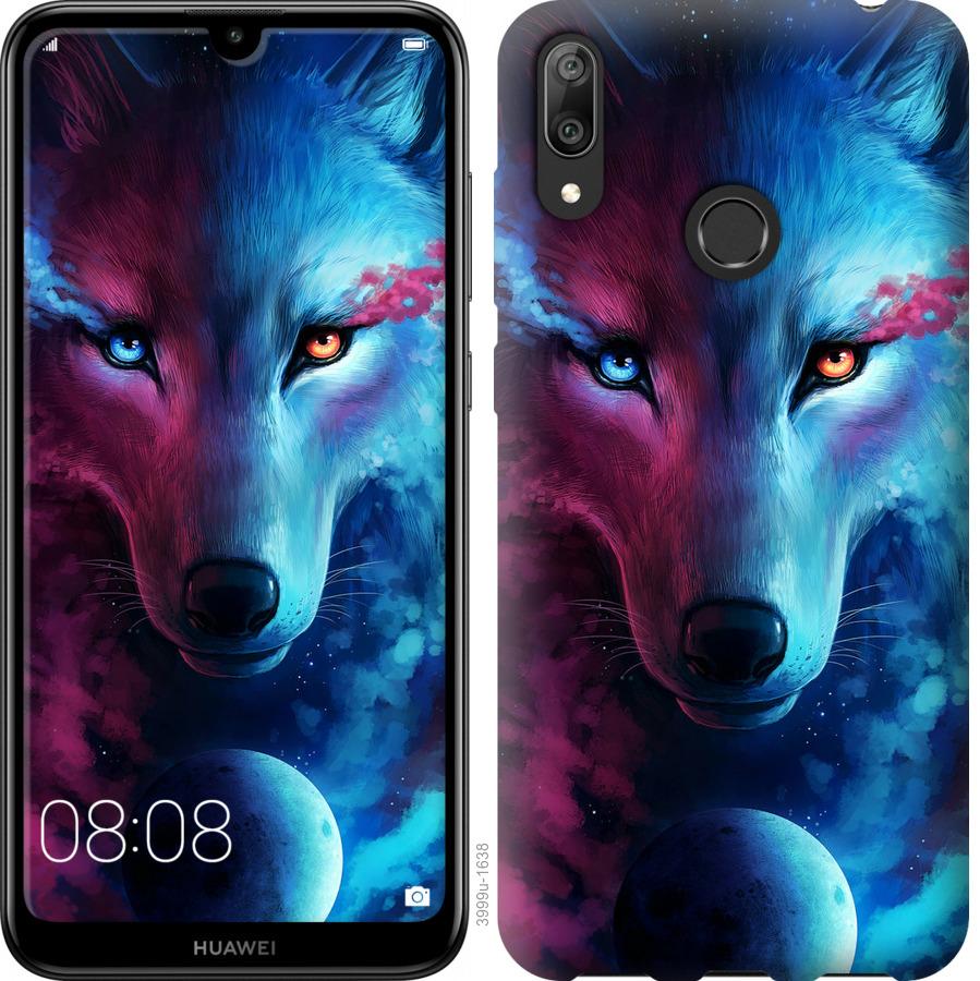 Чохол на Huawei Y7 2019 Арт-вовк