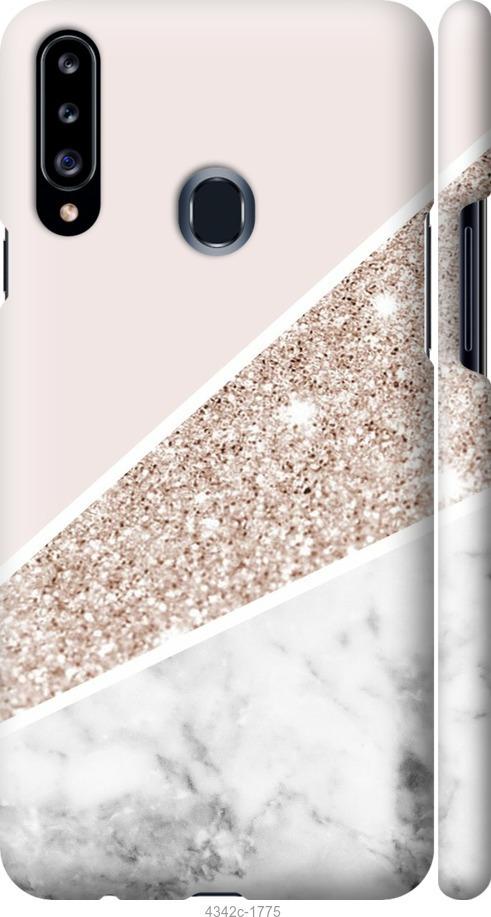 

Чехол на Samsung Galaxy A20s A207F Пастельный мрамор