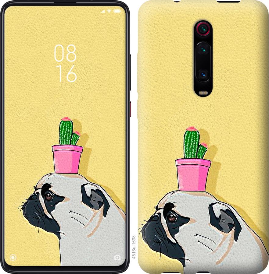 

Чохол на Oppo Reno 2Z Мопс з кактусом