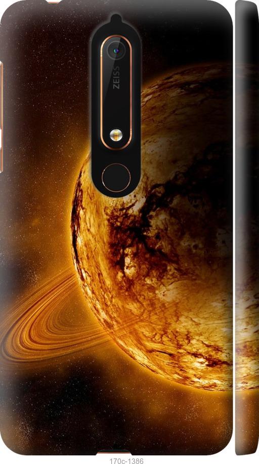 

Чехол на Nokia 6 2018 Жёлтый Сатурн