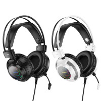 Накладные наушники Hoco W110 Resource (USB+3.5mm/2m)