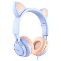 Накладные наушники Hoco W36 Cat ear (3.5mm/1.2m)