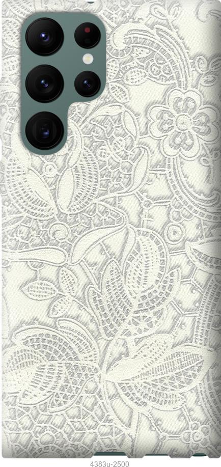 Чехол на Samsung Galaxy S22 Ultra Белое кружево