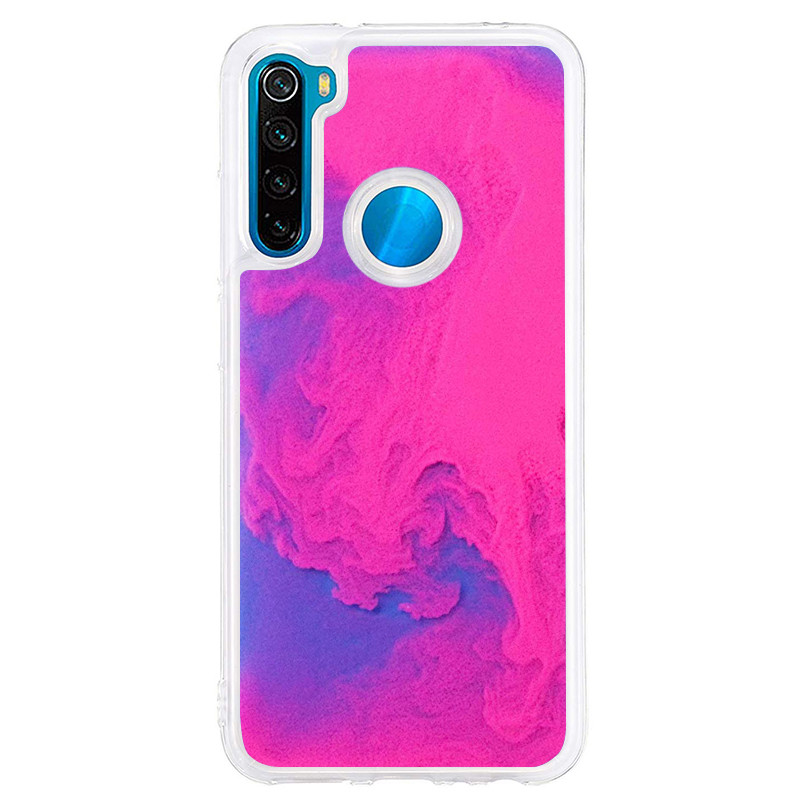 

Неоновый чехол Neon Sand glow in the dark для Xiaomi Redmi Note 8 Фиолетовый / Розовый (113566)