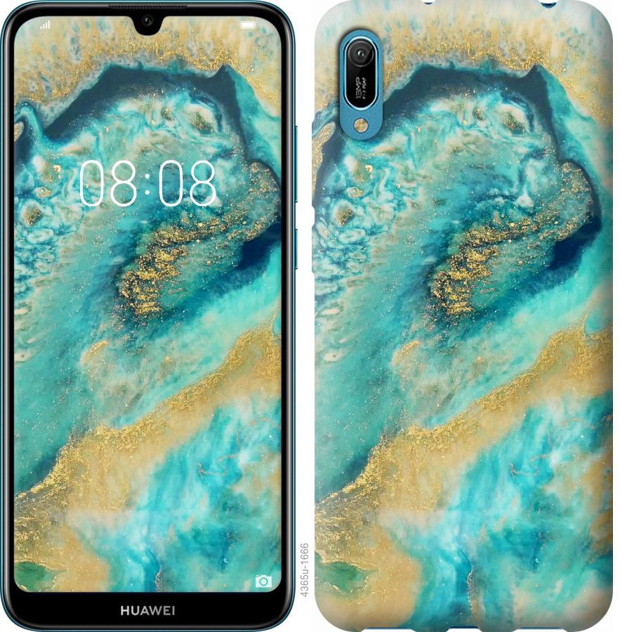

Чехол на Huawei Y6 2019 Green marble