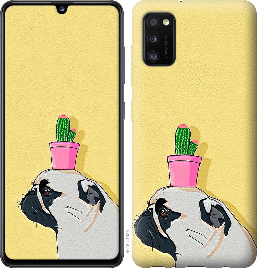 

Чохол на Samsung Galaxy A41 A415F Мопс з кактусом