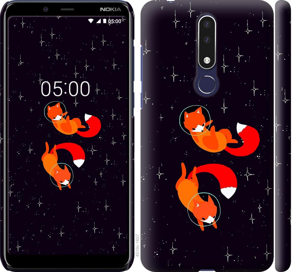 

Чохол на Nokia 3.1 Plus Лисиці в космосі