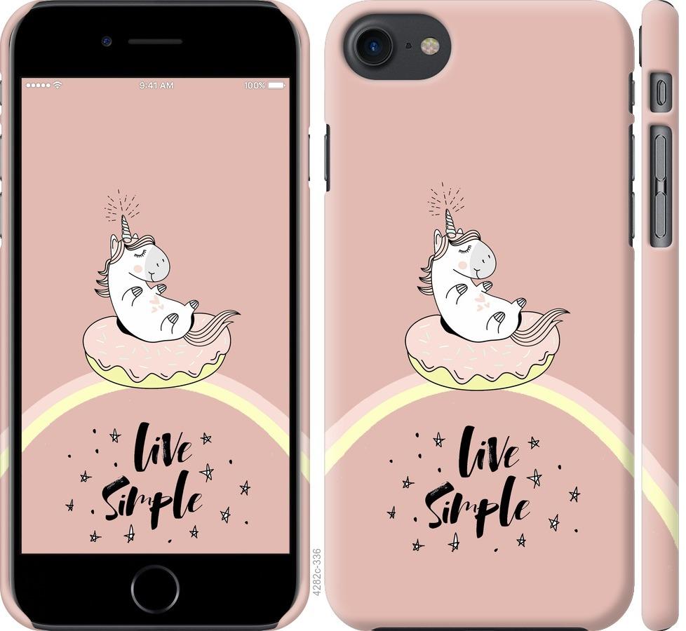 

Чехол на iPhone 8 Единорожка в пончике
