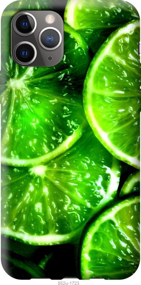 Чехол на iPhone 12 Pro Max Зелёные дольки лимона