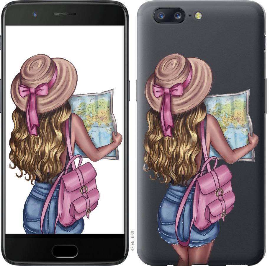

Чохол на OnePlus 5 Дівчина з картою