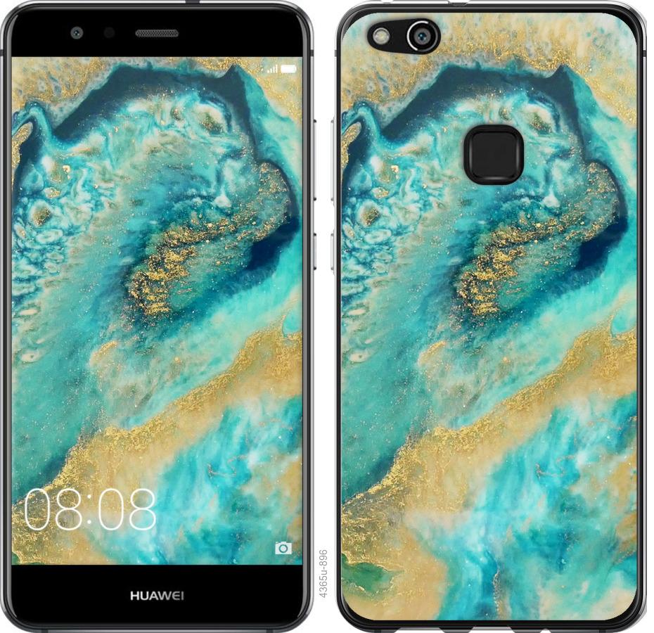 

Чохол на Huawei P10 Lite Green marble