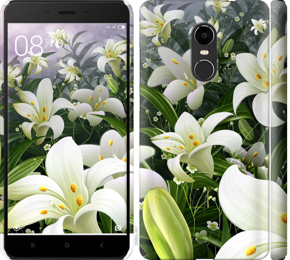 

Чохол на Xiaomi Redmi Note 4X білі лілії