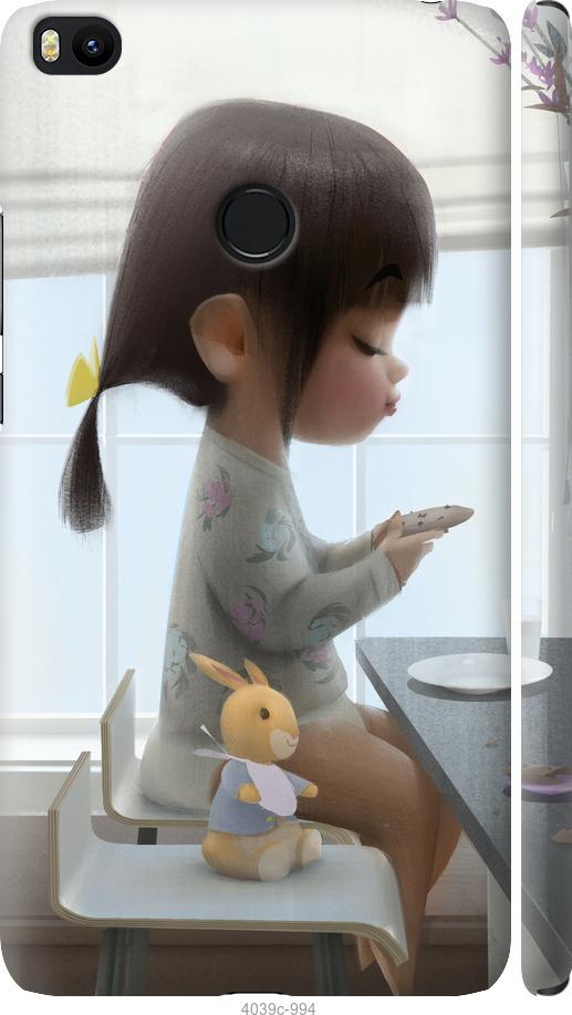 

Чехол на Xiaomi Mi Max 2 Милая девочка с зайчиком