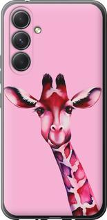Чехол на Samsung Galaxy A54 A546E Розовая жирафа