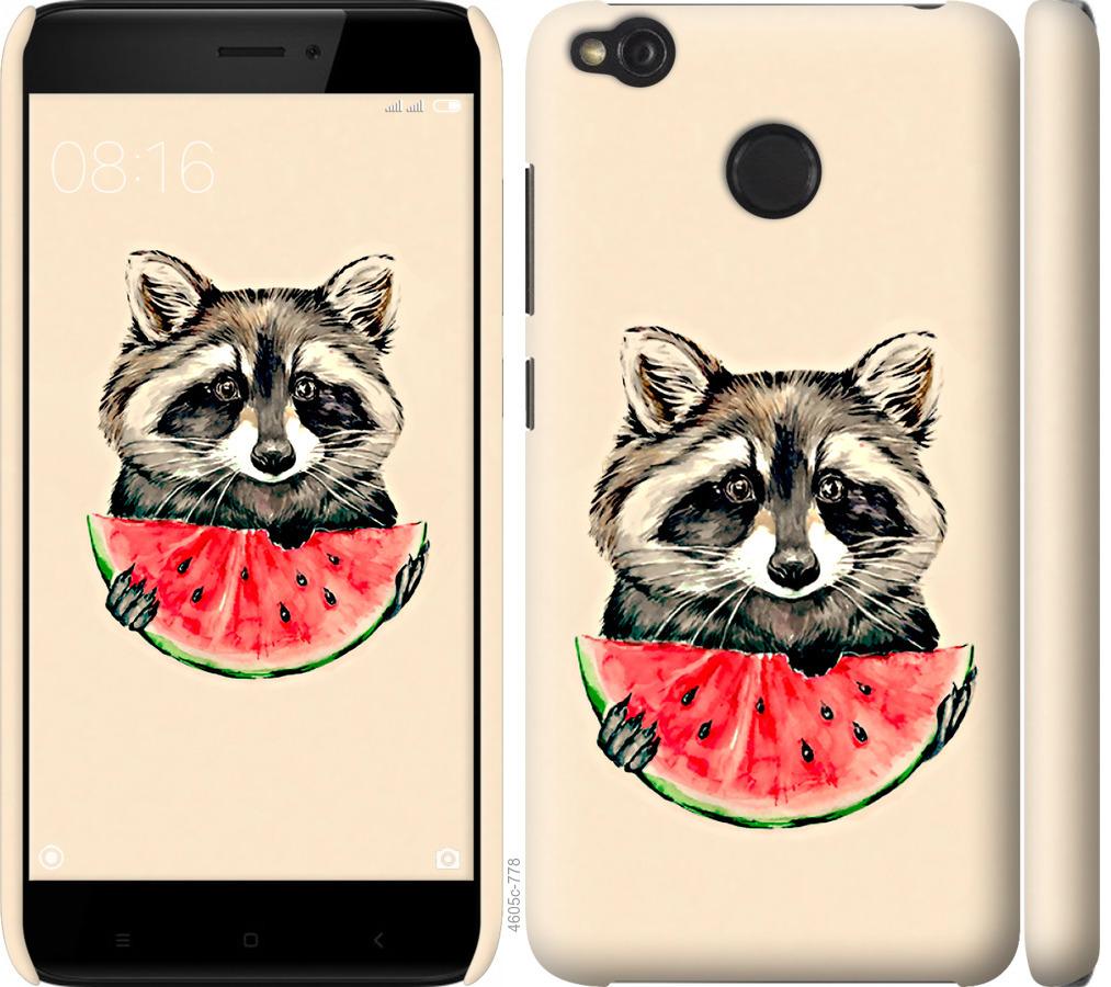

Чехол на Xiaomi Redmi 4X Енотик с арбузом