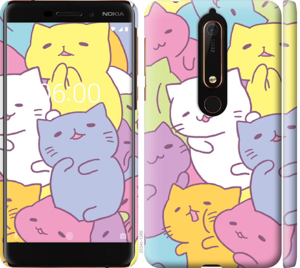 

Чехол на Nokia 6.1 Котики