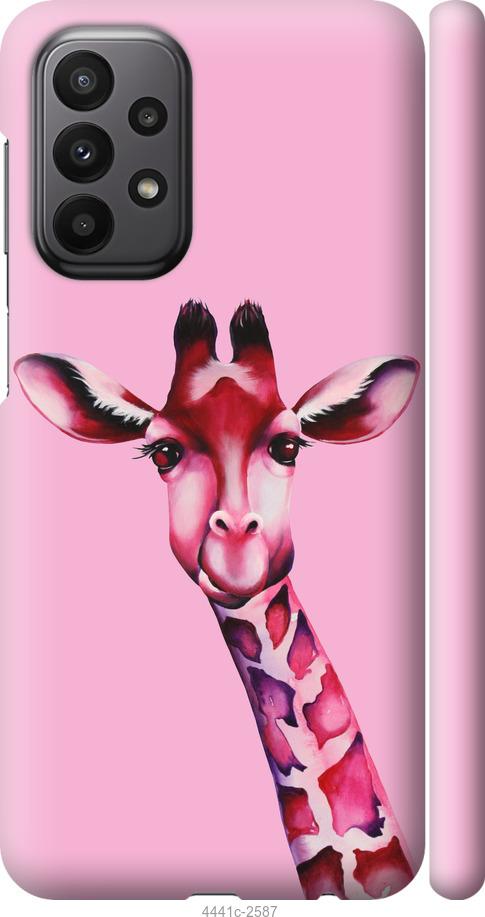 Чехол на Samsung Galaxy A23 A235F Розовая жирафа