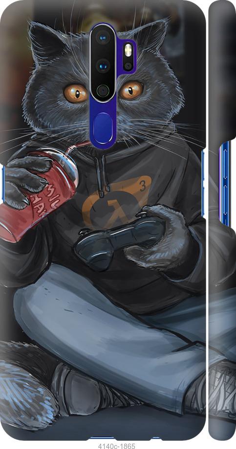 

Чехол на Oppo A9 2020 gamer cat