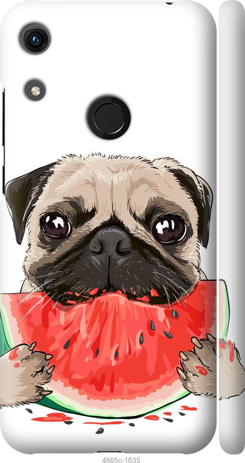 

Чехол на Huawei Honor 8A Мопс и арбуз