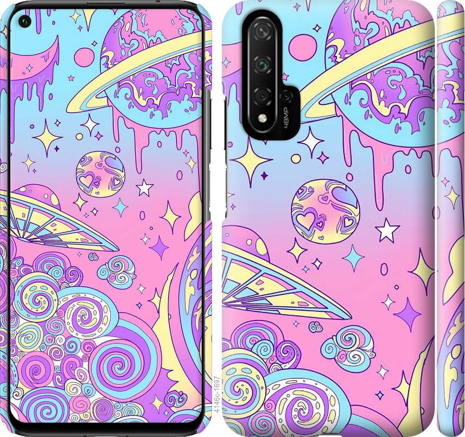 

Чохол на Huawei Nova 5T Рожева галактика