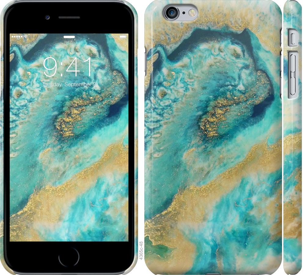 

Чохол на iPhone 6s Plus Green marble