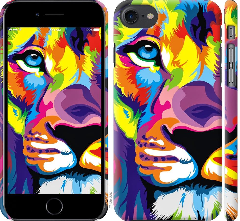 

Чохол на iPhone SE 2020 Різнобарвний лев