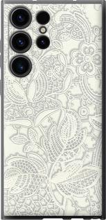 Чехол на Samsung Galaxy S23 Ultra Белое кружево