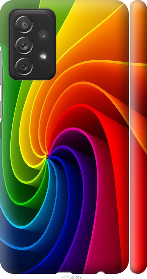 Чехол на Samsung Galaxy A72 A725F Радужный вихрь