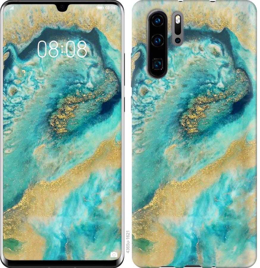 

Чехол на Oppo Reno 3 Green marble