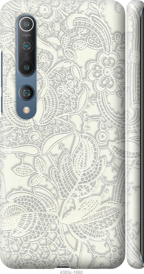 Чехол на Xiaomi Mi 10 Pro Белое кружево