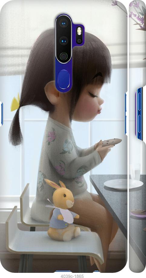 

Чехол на Oppo A5 2020 Милая девочка с зайчиком