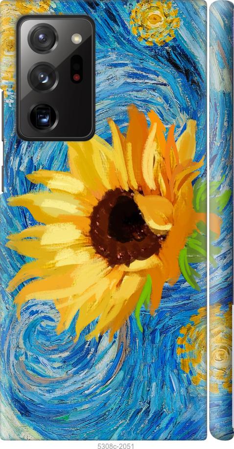 

Чохол на Samsung Galaxy Note 20 Ultra Квіти жовто-блакитні