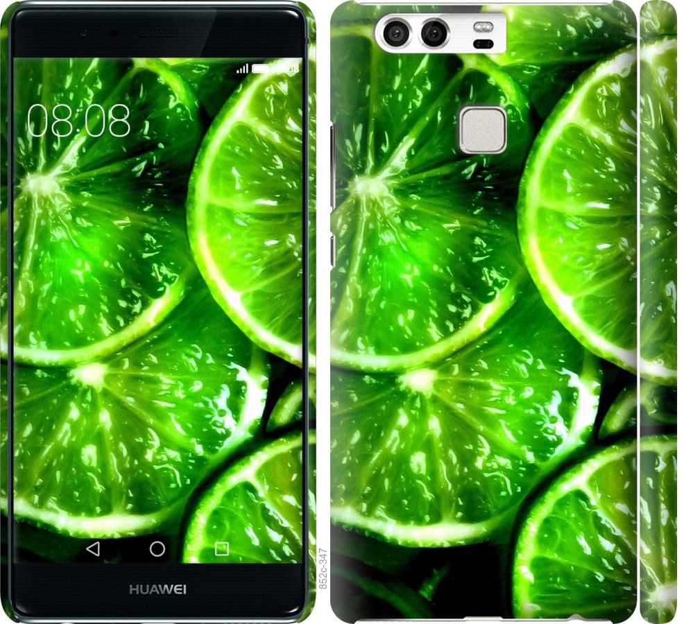 

Чохол на Huawei P9 Зелені часточки лимона