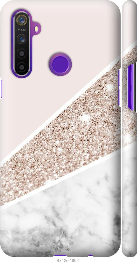 

Чехол на Realme 5 Пастельный мрамор