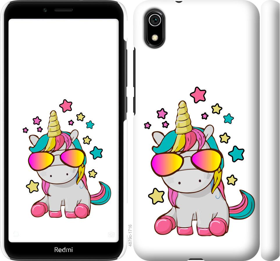 

Чехол на Xiaomi Redmi 7A Единорог в очках