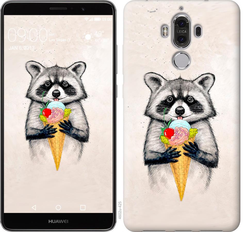 

Чохол на Huawei Mate 9 Єнот з морозивом