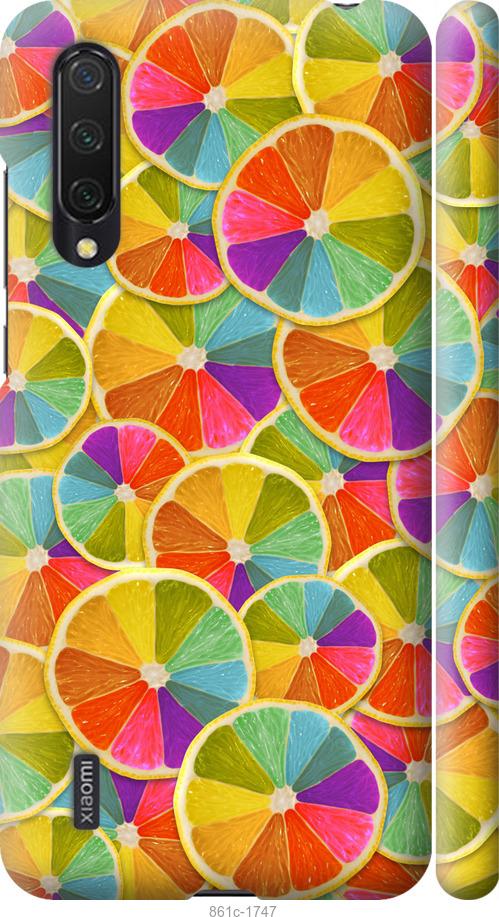 

Чехол на Xiaomi Mi CC9 Разноцветные дольки лимона