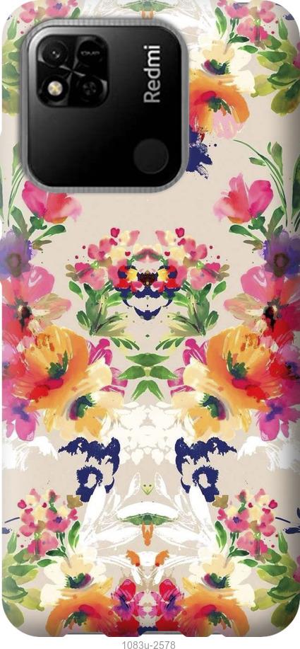 Чехол на Xiaomi Redmi 10A Цветочный узор
